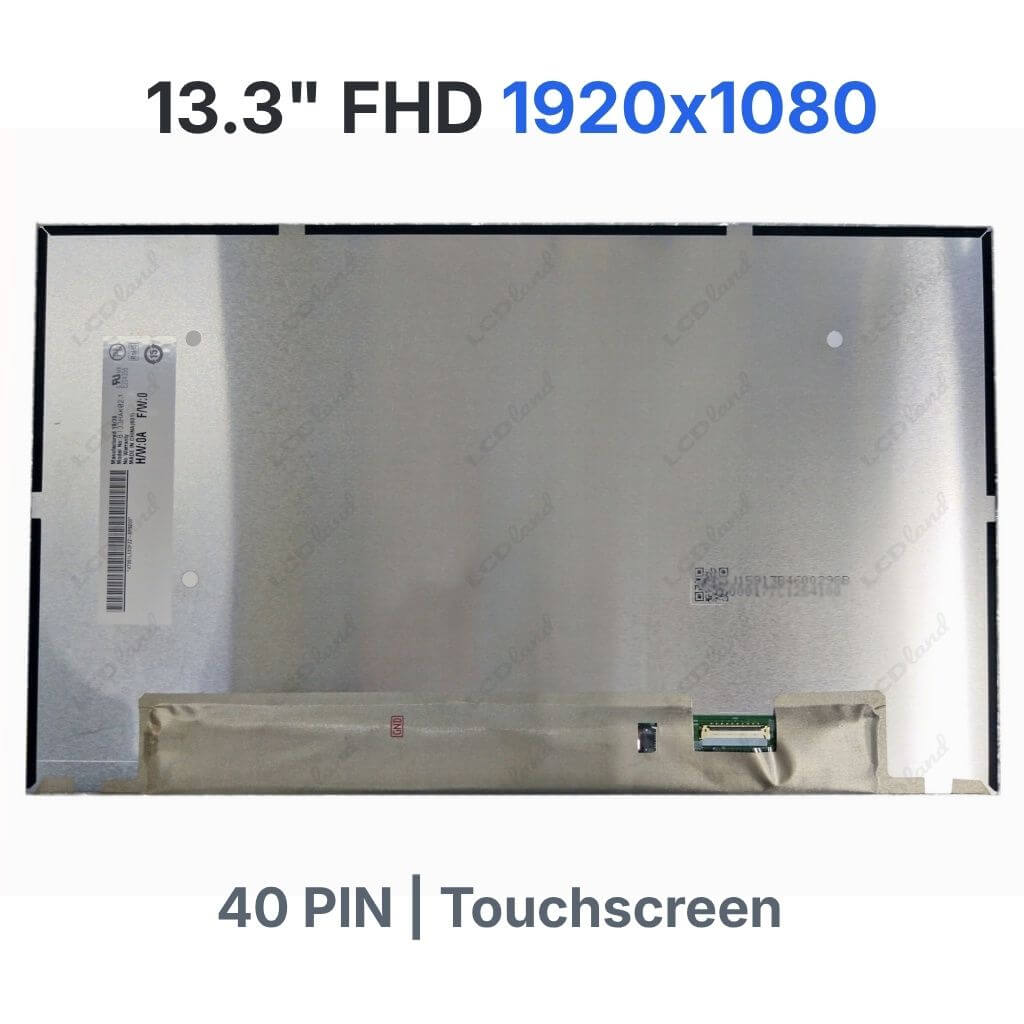 B133HAK02.1 replacement LCD screen 13.3 inch FHD IPS 40-pin display