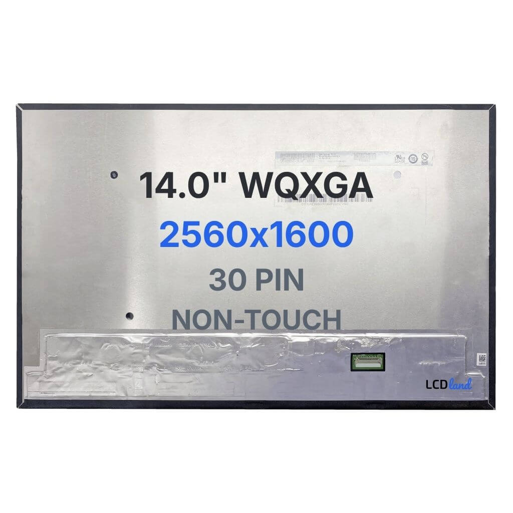 B140QAN03.2 Replacement Laptop LCD Screen 14" WQXGA (2560x1600) IPS