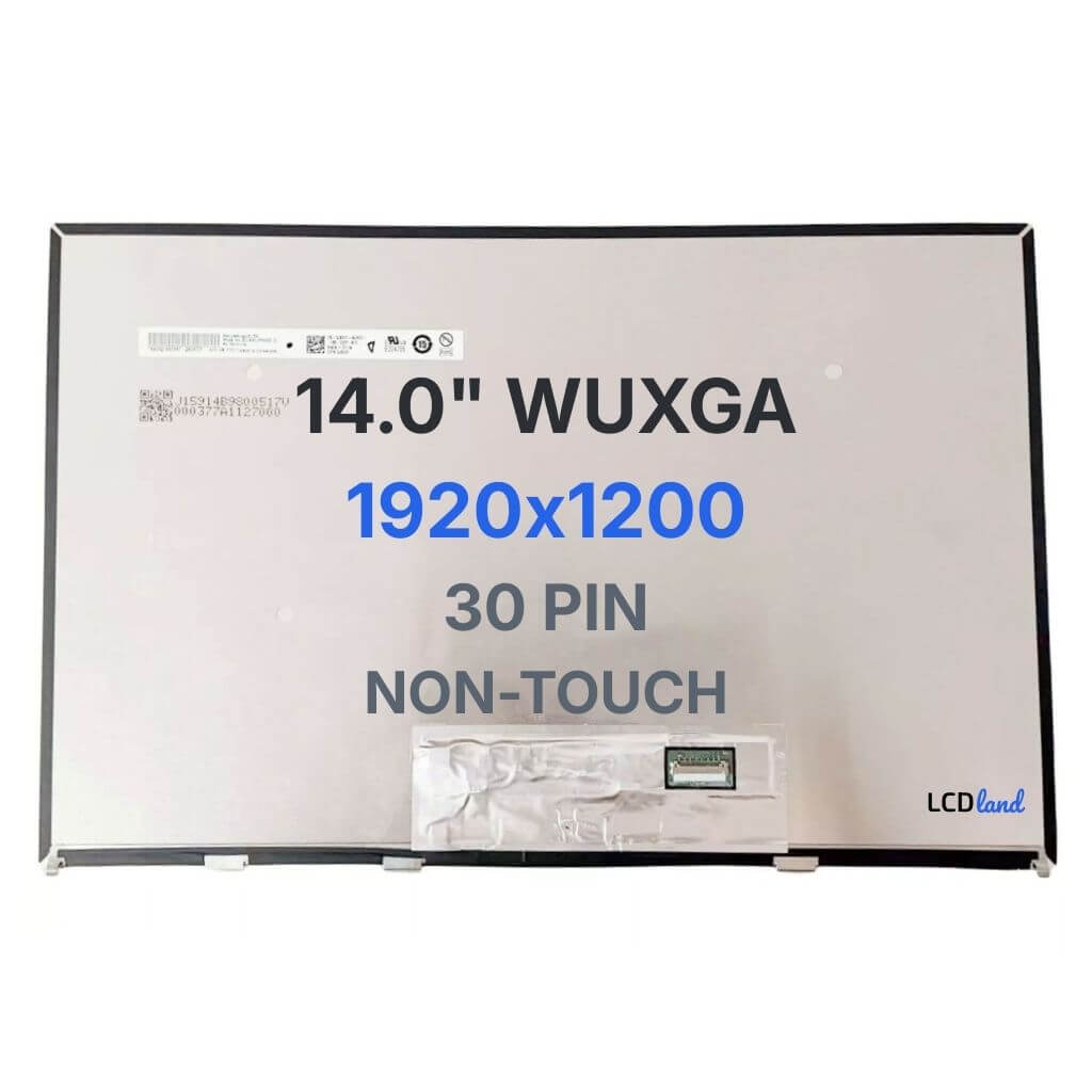 B140UAN02.5 Replacement Laptop LCD Screen 14" WUXGA (1920x1200) IPS