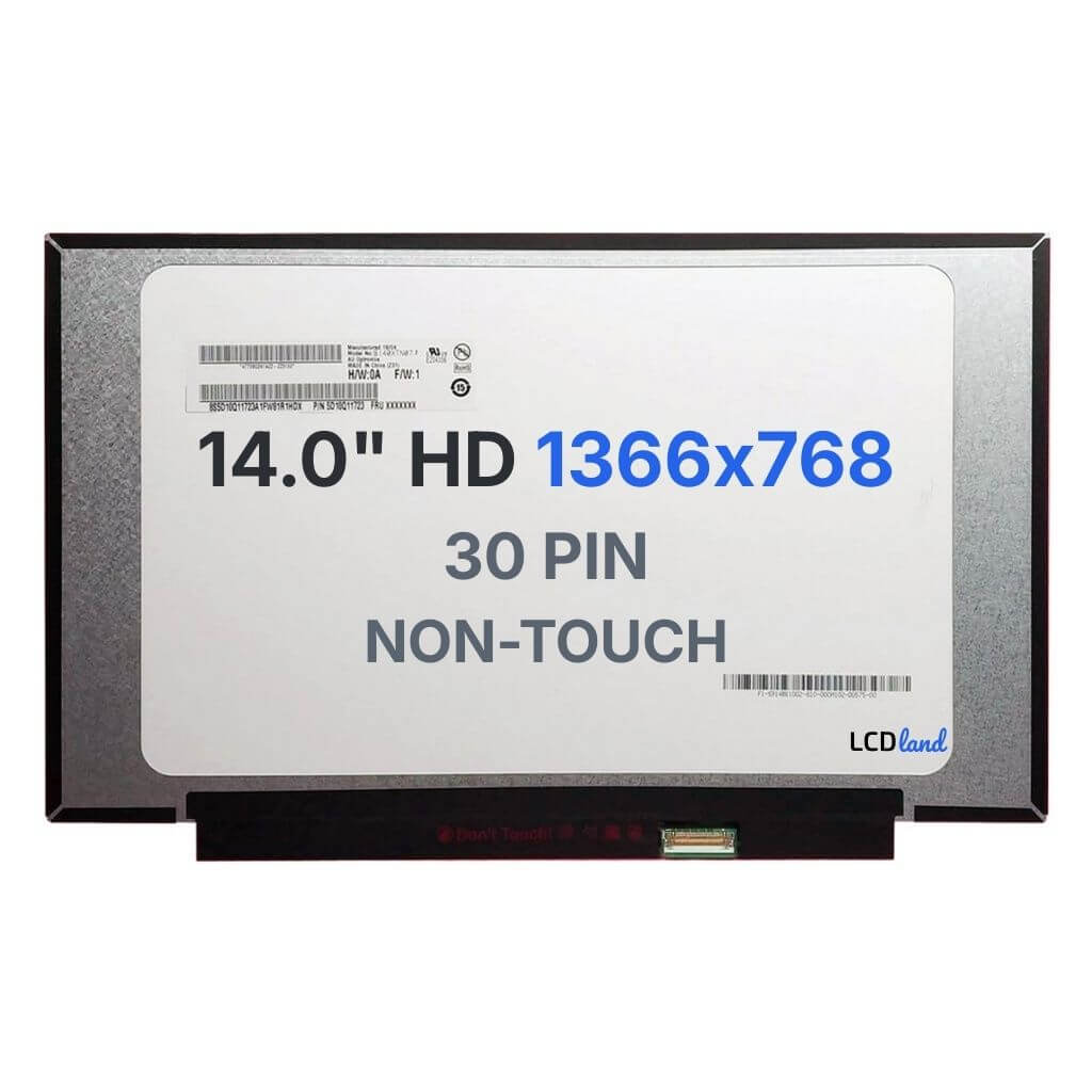 B140XTN07.2 Replacement Laptop LCD Screen 14" WXGA (1366x768)
