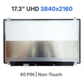 B173ZAN01.0 replacement LCD screen 17.3 inch UHD IPS 40-pin display