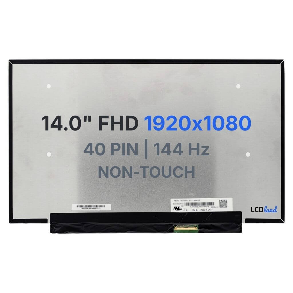 LM140LF1F02 Replacement Laptop LCD Screen 14" FHD (1920x1080) IPS 144 Hz