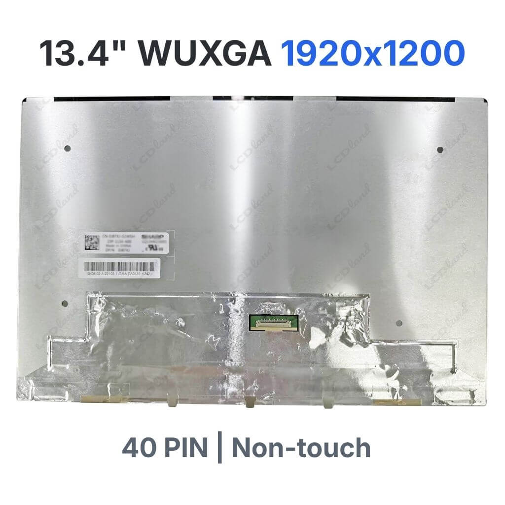 LQ134N1JW01 replacement LCD screen 13.4 inch WUXGA IPS 40-pin display