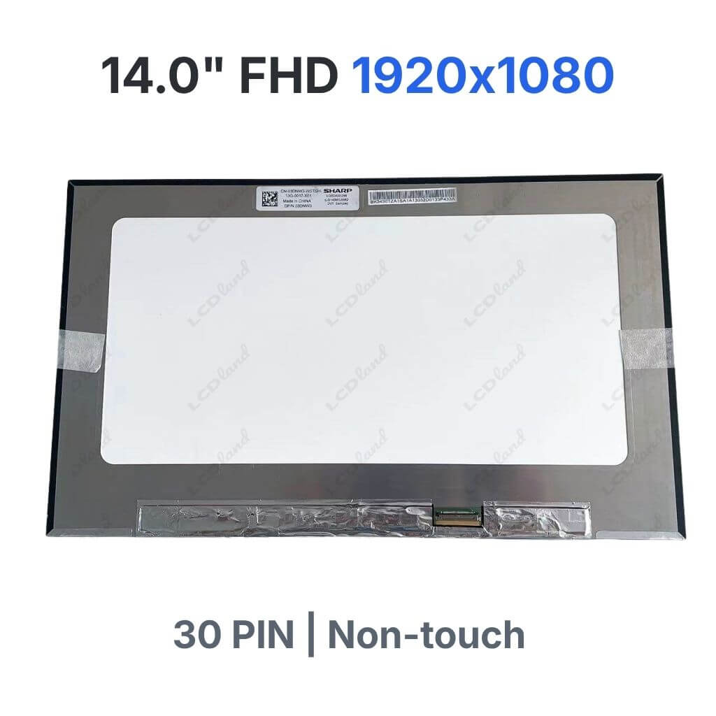 LQ140M1JW62 replacement LCD screen 14.0 inch FHD IPS 30-pin display