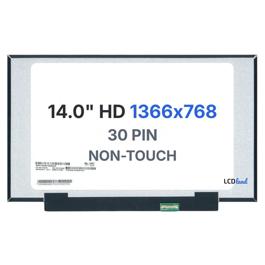 MB140AN01-5 Replacement Laptop LCD Screen 14" WXGA (1366x768)