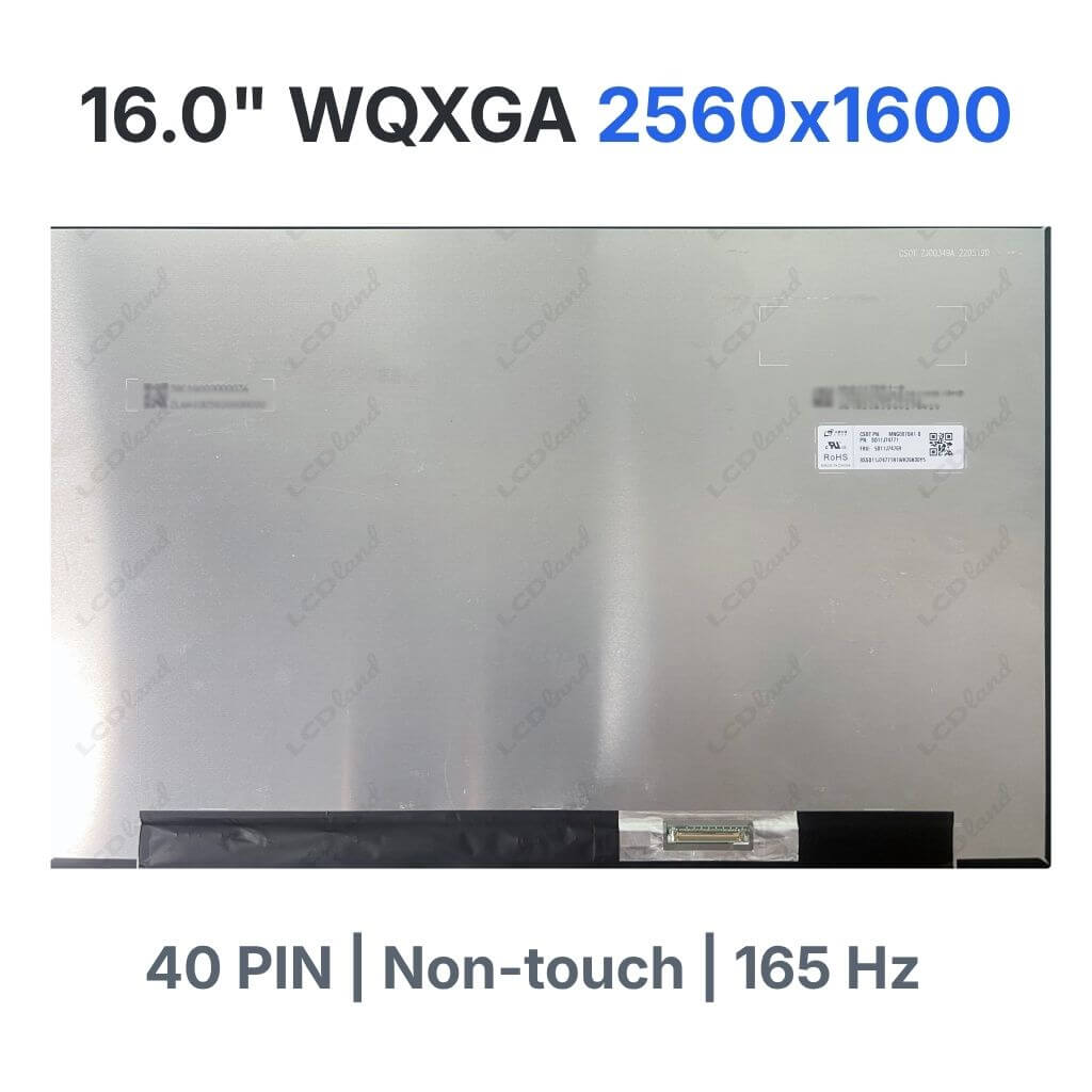MNG007DA1-Q replacement LCD screen 16.0 inch WQXGA IPS 40-pin display