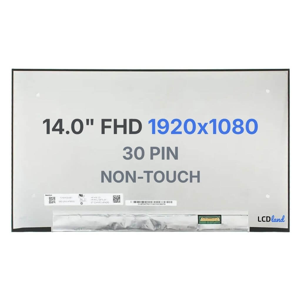 N140HCG-GE1 Replacement Laptop LCD Screen 14" FHD (1920x1080) IPS