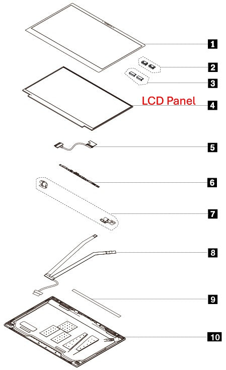 Lenovo ThinkPad X1 Carbon 5th Gen Replacement LCD Screens